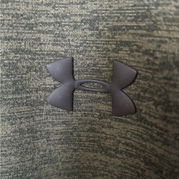 Under Armour Men’s Heathered Forest Green Cold Gear 1/4 Zip Fleece Pullover - L - Picture 2 of 9